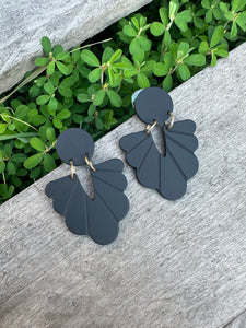 Black Princess Drop Earrings