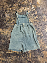 Load image into Gallery viewer, Dusty Teal Acid Wash Romper