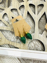 Load image into Gallery viewer, Glittered Light Bulb Earrings
