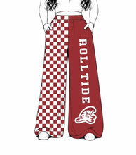 Load image into Gallery viewer, Roll Tide Checkered Milk Silk Pants