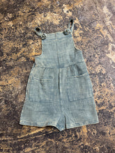 Load image into Gallery viewer, Dusty Teal Acid Wash Romper