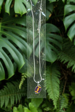 Load image into Gallery viewer, Purple/Gold Football Necklace