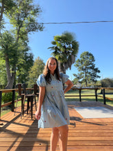 Load image into Gallery viewer, Jeweled Out in Denim Dress