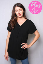 Load image into Gallery viewer, Black Deep V Neck Top