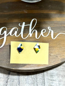 Mardi Gras Diamond Studs