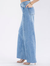 Load image into Gallery viewer, Washed Wide Leg Denim Jeans