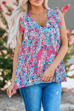 Load image into Gallery viewer, Boho Flounce Tank Top