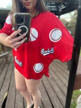 Load image into Gallery viewer, Summer Baseball Sequins Short Sleeve Tee