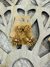 Load image into Gallery viewer, Dangling Christmas Bow Earrings