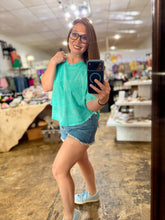 Load image into Gallery viewer, Turquoise Dream Boxy Crop