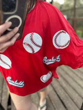 Load image into Gallery viewer, Summer Baseball Sequins Short Sleeve Tee