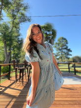 Load image into Gallery viewer, Jeweled Out in Denim Dress