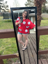Load image into Gallery viewer, Summer Baseball Sequins Short Sleeve Tee