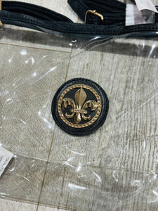 Fleur De Lis Clear Crossbody
