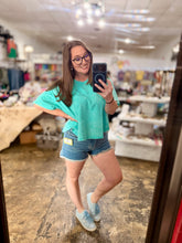 Load image into Gallery viewer, Turquoise Dream Boxy Crop
