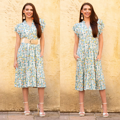 The Cross to My Flower Dress