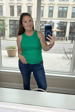 Load image into Gallery viewer, Ribbed Kelly Green Tank