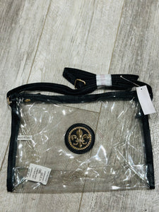 Fleur De Lis Clear Crossbody