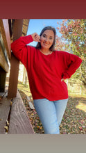 Load image into Gallery viewer, Glittered in Red Top