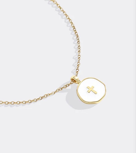 MLC CROSS NECKLACE GOLD