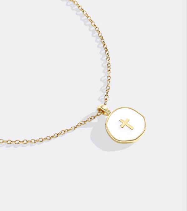MLC CROSS NECKLACE GOLD