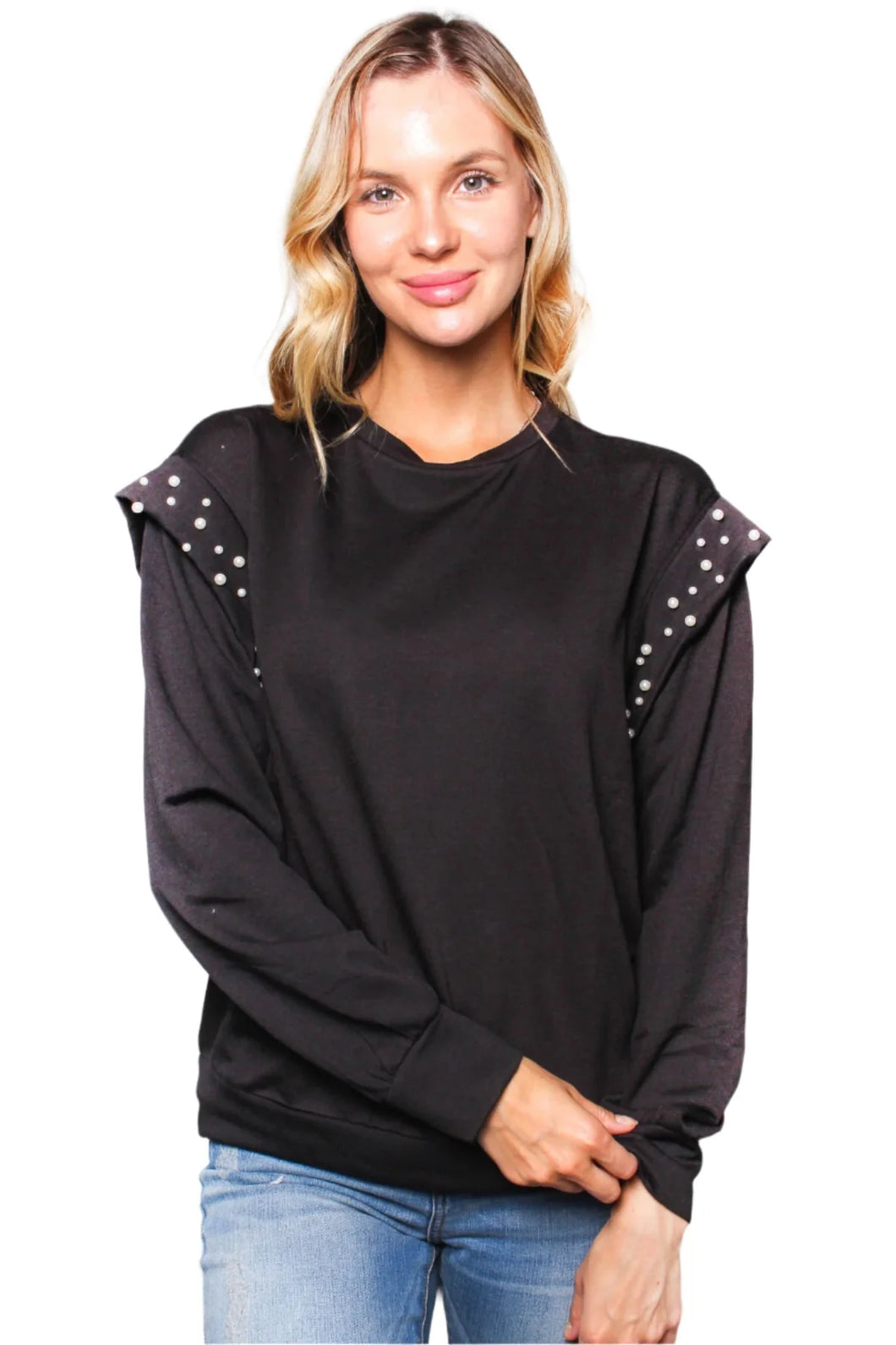 Show Me the Pearls in Black Top