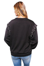 Load image into Gallery viewer, Show Me the Pearls in Black Top
