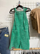 Load image into Gallery viewer, Kelly Green Acid Wash Romper