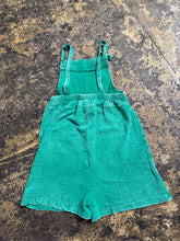 Load image into Gallery viewer, Kelly Green Acid Wash Romper