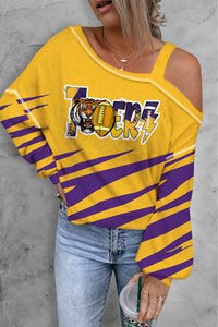 Tiger Striped Game Day Top