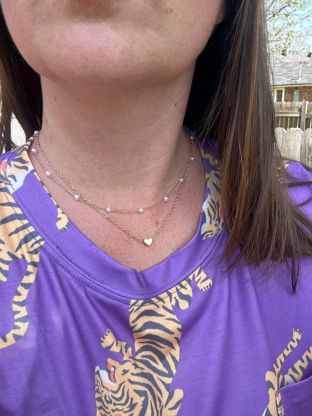 Heart of Pearl Necklace Set