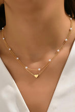 Load image into Gallery viewer, Heart of Pearl Necklace Set