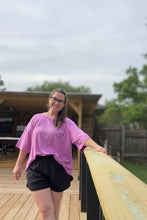 Load image into Gallery viewer, Mauve Oversized Ribbed Top