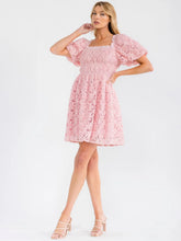 Load image into Gallery viewer, Puffed in Pink Floral Dress