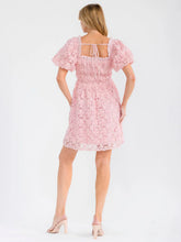 Load image into Gallery viewer, Puffed in Pink Floral Dress