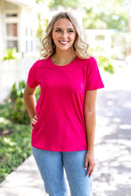 Load image into Gallery viewer, Berry Pink Loose Fit Tee