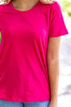 Load image into Gallery viewer, Berry Pink Loose Fit Tee
