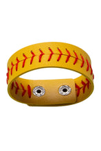 Load image into Gallery viewer, Pitch Please Softball Stitching Bracelet