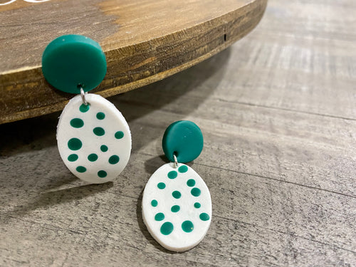 Luck of the Irish Clay Earrings