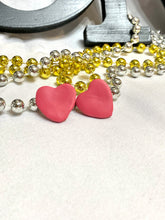 Load image into Gallery viewer, Hearts of Pink Clay Earrings
