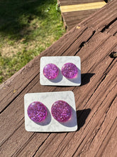 Load image into Gallery viewer, Sparkles of Pink Stud Earrings