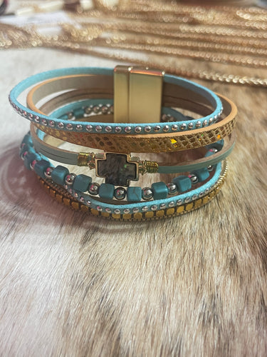 Magnetic stack bracelet