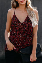 Load image into Gallery viewer, Red Leopard Racerback Tank Top