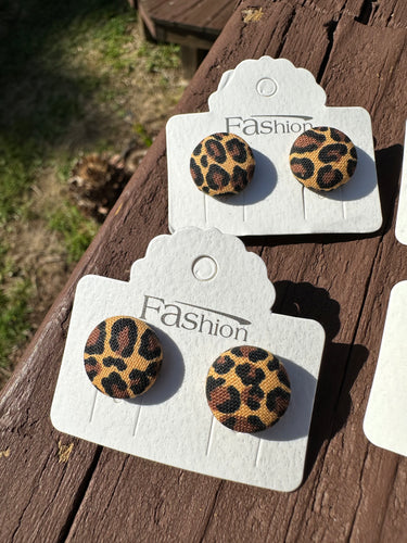 All the Leopard Stud Earrings