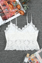 Load image into Gallery viewer, White Lace Bralette Crop Top