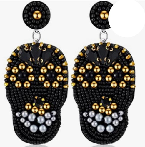 Blackened Skulls Earrings