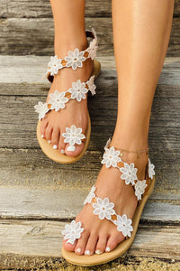 Floral Appliqué sandals