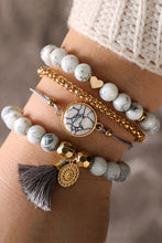 Load image into Gallery viewer, Marble Around the World Stack Bracelet