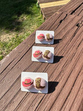 Load image into Gallery viewer, Boot Scootin’ Fabric Stud Earrings