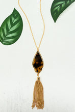Load image into Gallery viewer, BALI GOLDTONE TASSEL NECKLACE AND EARRINGS Set